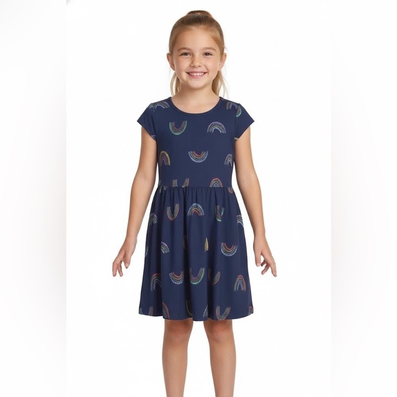 Epic Threads Other - Epic Threads Navy Dress with Rainbow Accents